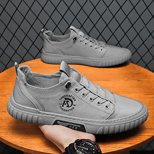 Angrymonkey Hopomart Summer Casual Breathable Men's Shoes,2022 New Outdoor Travel Non-Slip Low Top Sport Jogging Shoes (10.5,Grey,Men,10.5) #TOP1