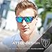 ATTCL Bundle Sports Polarized Sunglasses For Men Women Cycling Driving Fishing 100% UV Protection Sunglass:(2021-Clear+green)+(1124-C1-Back-All)