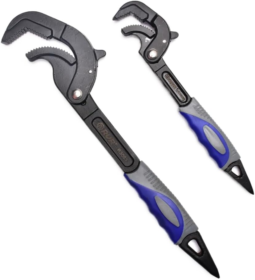Tongue and Groove Self Locking Pliers 2Pcs Set,Self Adjustable Wrench