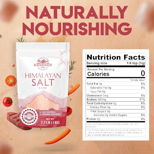 Sal rosa del Himalaya La Salt's Kashmir, molido extra fino 55 lb miniatura 2