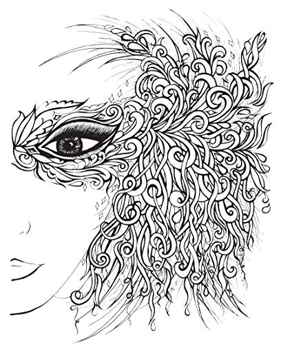 Fanciful Faces Coloring Book