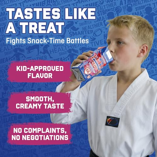 Image of Jocko Fuel Warrior Kid Grass Fed Protein Shake, Strawberry 8.25oz | 12 Pack