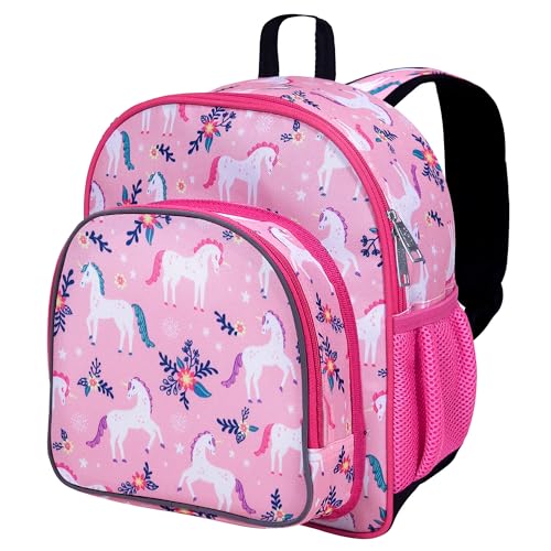 Image of Wildkin 12-inch Kids Backpack - Padded, Adjustable, Ideal for Daycare & Travel - Magical Unicorns
