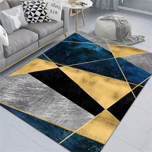 Tapis doux tapis intérieur zone géométrique et lavable - 2