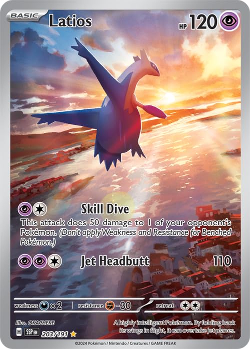 pokemon cards latios Amazon.com: Pokemon - Latios 203/191 - Surging Sparks