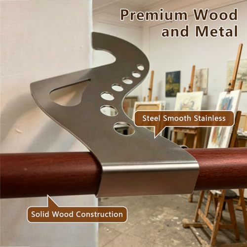 Artist Hand Support Bridge - Adjustable Steady Hands Stabilizer,Drawing Arm Rest with Four Modular Support Poles, Suitable for Canvases Under 2.3 FT for Painting Drawing Detail Work (1 PC) — view 3