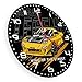 Timethink 12 Inch Racing Car Wall Clock, Garage Clock Wall Silent Non Ticking Battery Operated Modern Decorative Shop Clocks for Garage Men Man Cave Boys Room Car Guys Gift