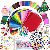 🎨 40 Vibrant Colors in 2 Practical Sizes This felt sheet pack includes 80 sheets in 40 rich colors, with two sizes (8x12 inches & 4x4 inches). Whether for large projects or small crafts, you’ll always have the perfect piece at hand. ✂️ All-in-One DIY...