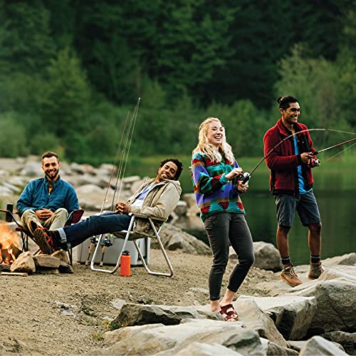 Zebco Carretel de pesca Spincast 404, carretel de tamanho 40, recuperação de mão direita, alerta de