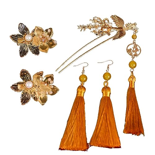 Bijoux de tête mariage chinois Xiuhe pour sublimer une coiffure romantique avec longue frange