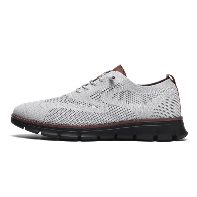 Image of Wearbreeze Men's Business Casual Oxford Sneakers - Lightweight Lace-Up Dress Shoes for Work, Travel & Daily Commute