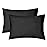 EXQ Home Toddler Pillowcases 13x18 Travel Pillow Case Set of 2, Small Pillow Case for Baby Pillow Sized 12x16, 13x18, Kids Pillowcases 2 Pack Machine Washable (Black)