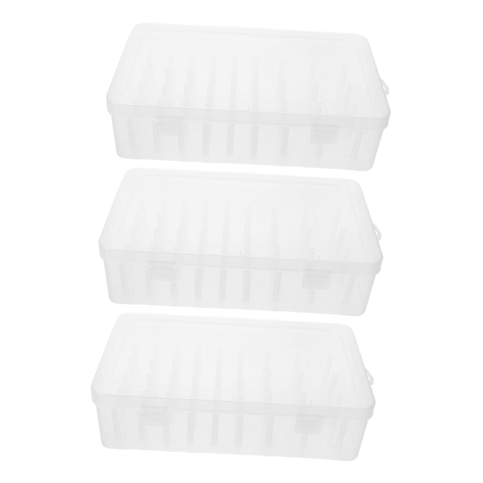Organisateur de Bobines de Fil à Coudre, Boîte Transparente 3 Pièces