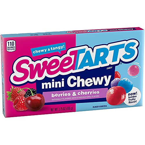 Image of SweeTARTS Mini Chewy Candy, Berry, 3.75 oz (Pack of 12)