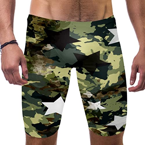 Bañador de estrellas de camuflaje para hombre con tejido ligero de secado rápido L