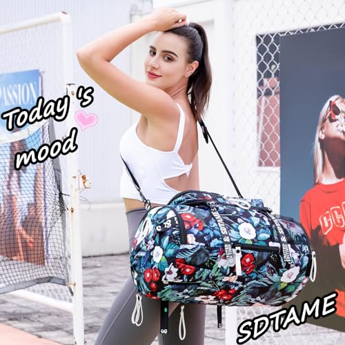 Image of Gym Duffle Bag Backpack,4‑Way Waterproof with Shoe Compartment Travel Hiking Laptop