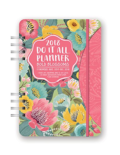 Bold Blossoms Do It All 17 Months 2018 Planner