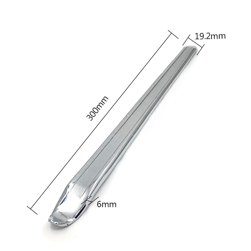 OctBird 3 Pezzi Leva per Pneumatici, 30 cm Leve Smontagomme Moto, Cacciagomme Super Resistente Spessore 6mm, Leve per Pneumatici in Acciaio per Moto Bicicletta Auto Scooter (Argento)