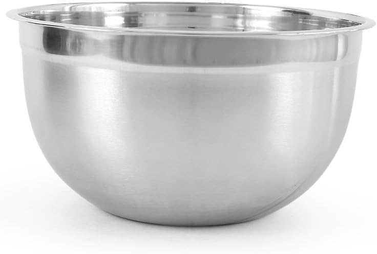 Theglobalstore Stainless Steel Kitchen Cookware Utensils Deep Mixing Bowl, Silver, 2 Piece