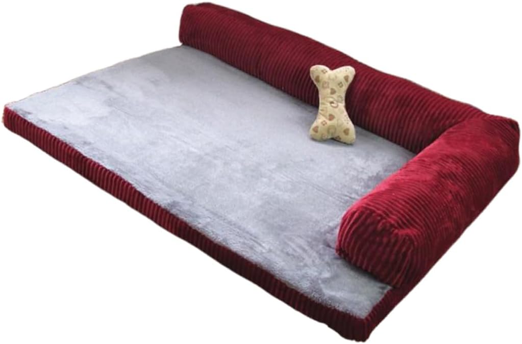 70cm Pet Couch Dog Cushion Soft for Cats Dogs Solid Corduroy Washable Sofa Mattress