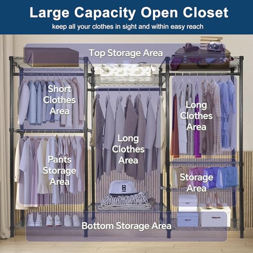 Armoire portable Whitmor dressing autonome et support de rangement vêtements