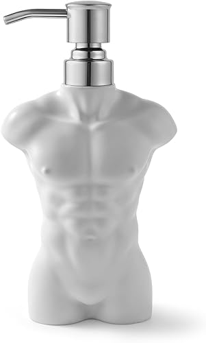 Miniatura 3 de Dispensador de jabón de cerámica con bomba de acero inoxidable 304, dispensador de líquido de loción de manos, recargable para decoración de cocina