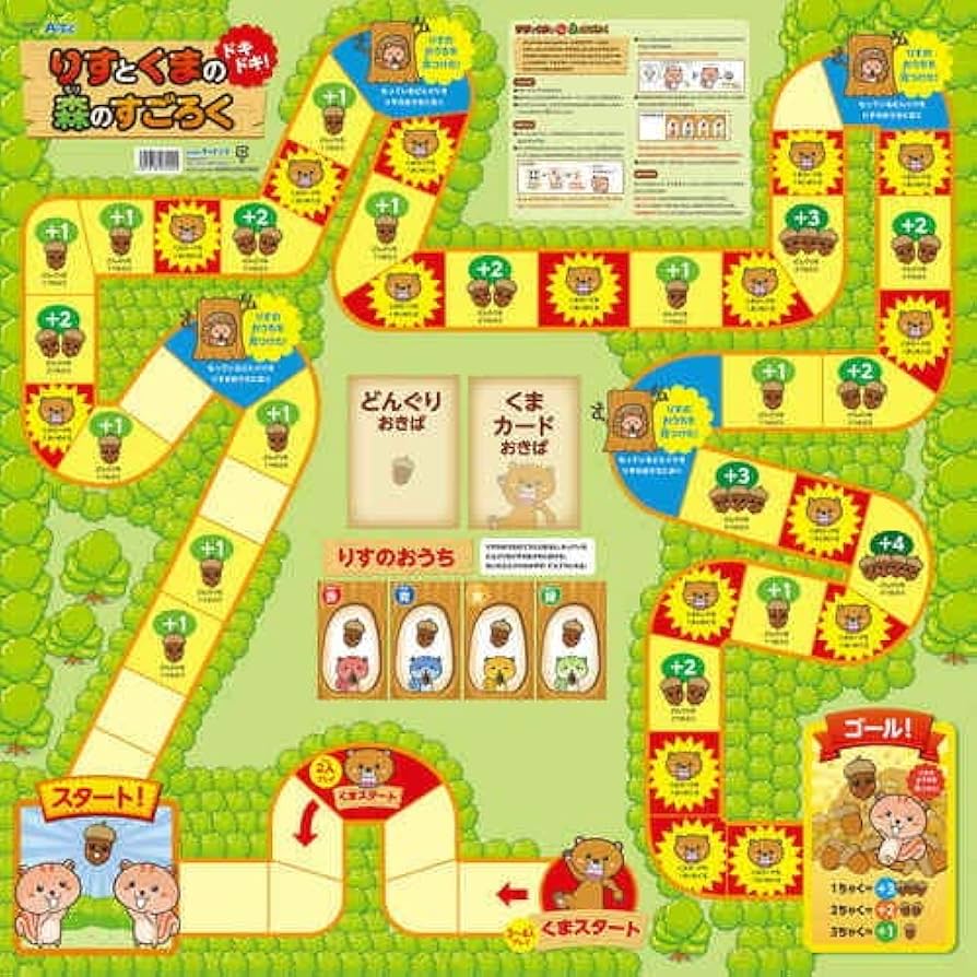Amazon | アーテック りすとくまのドキドキ森の すごろく 7424 Amazon | アーテック りすとくまのドキドキ森の すごろく 7424