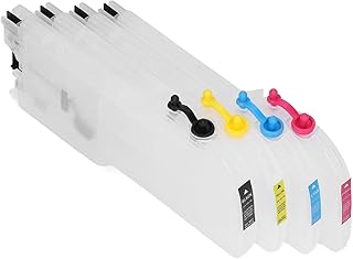 Raguso Cartucho de Tinta, Alta compatibilidad Instalación Simple Mejores Efectos Flujos estables Cartuchos de Impresora de 4 Colores para
