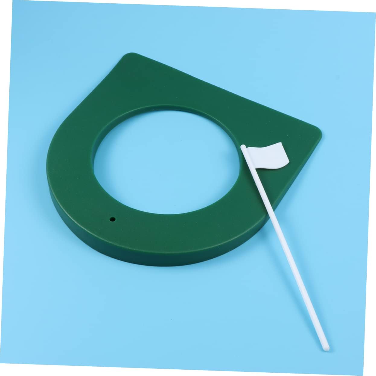 Sosoport 2pcs Golf Putting Cup Plastic Hole Putter Aid Regulation Trainer Flag Portable Practice Training