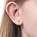 ToHeart 14k Gold Stud Earrings Women Hypoallergenic Gold Flat Back Stud Earrings