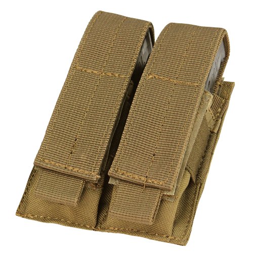 Condor MA23-498 Double Pistol Mag Pouch, Coyote Brown