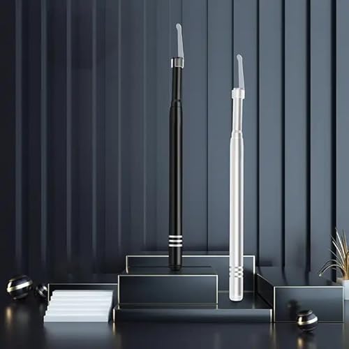 GuliTech Visual Ear Cleaner Camera 3in1 Type-C USB Visual Otoscope 3.9mm 0.3MP 6LED Lights Earpick Ear Spoon Endoscope for Android(3.9mm-Black)