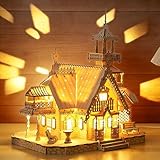 Cuteefun Puzzle en Bois 3D Kit Château, Suite de Modèles Architecturaux, Faire...