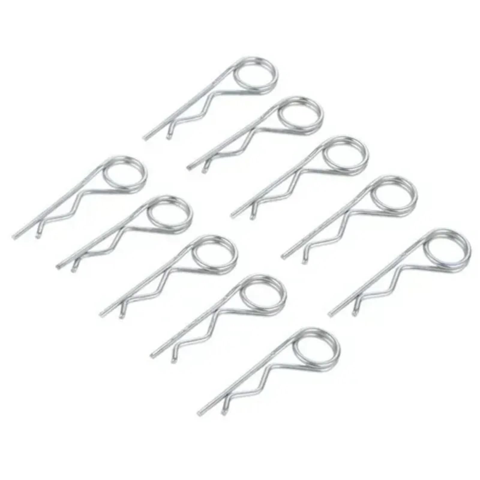 Coppiglie 20/10/5/2/1 pezzi di perni di fissaggio a doppio anello in acciaio con clip a R for rimorchi, passeggini, barche da carico(4x100mm 10pcs)