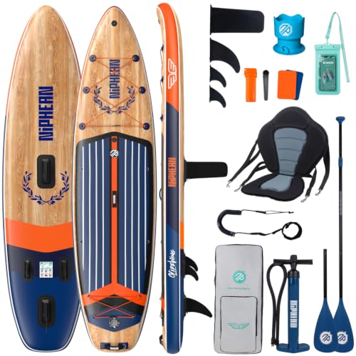 Niphean Extra Large Paddle Gonflable, Sup à 2+1 Personnes/Famille, Planches de Stand Up Paddle...