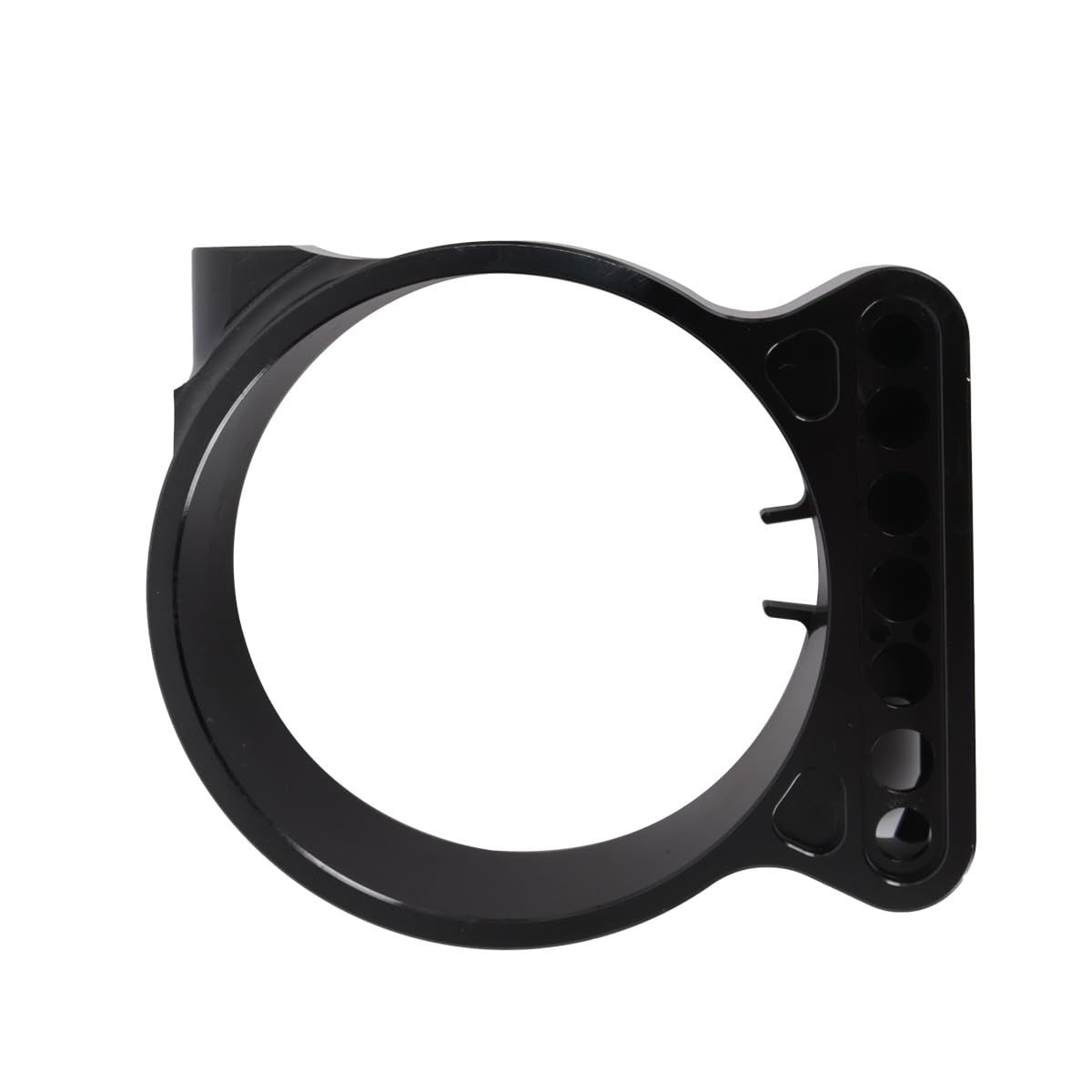 Support de relocalisation de compteur de vitesse latéral pour moto, couvercle de boîtier de jauge de kilométrage pour Harley Sportster XL 883 1200 1995-2013 (noir)