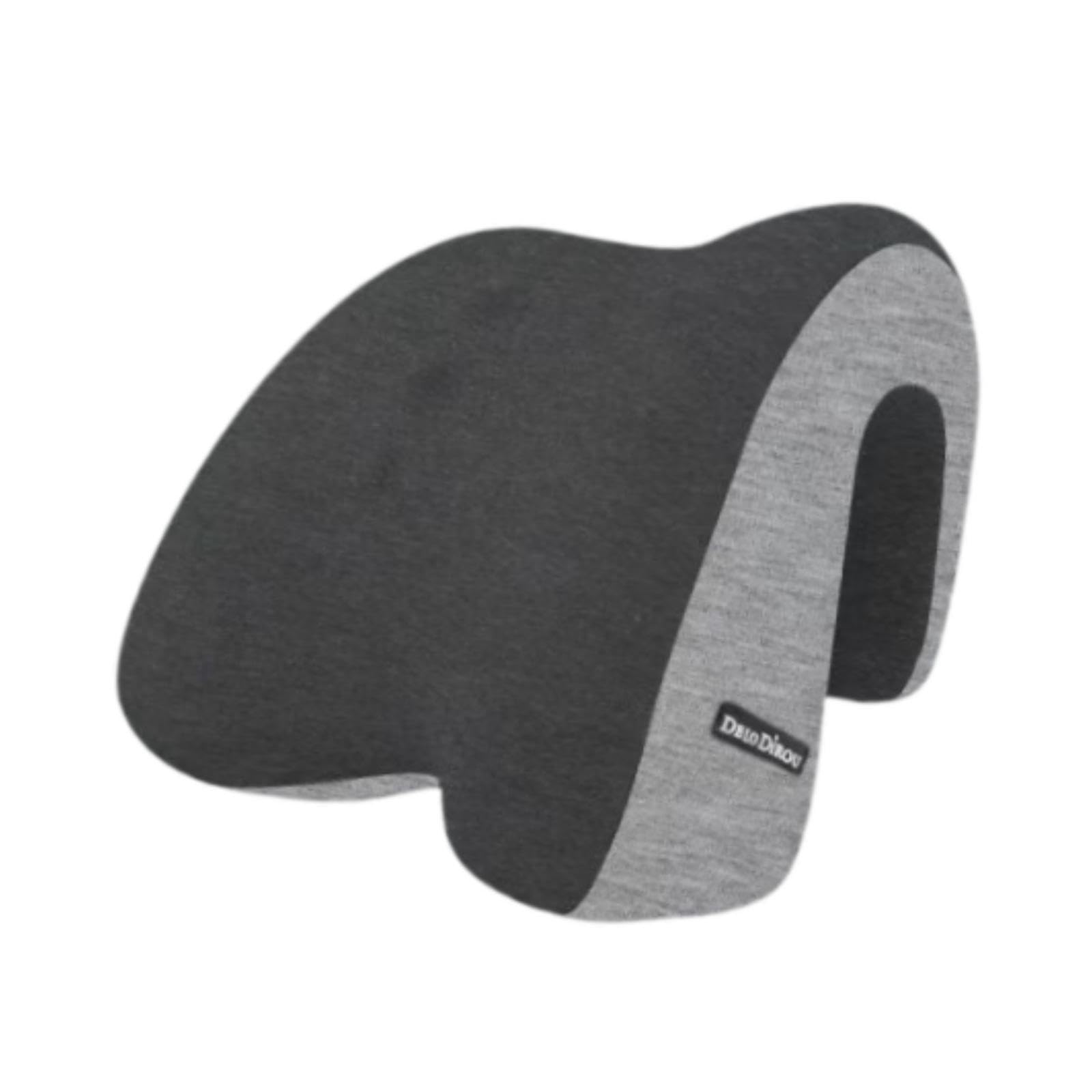 Harilla Almohada para reposacabezas de Silla de Oficina versátil para Adultos, Transpirable, Lavable, Espuma viscoelástica, Almohada para el Cuello, Almohada, Negro Gris
