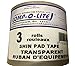 North American Tapes, Comp-O-Lite, Hockey Tape, 3 Rolls Per Pack, Clear Poly Shin Pad, 24MM X 25M Per Roll, Made in USA, Easy Rip & Stretch