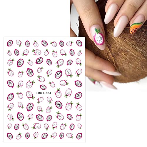 JMEOWIO Frutta Adesivi Unghie Nail Art 12 Fogli