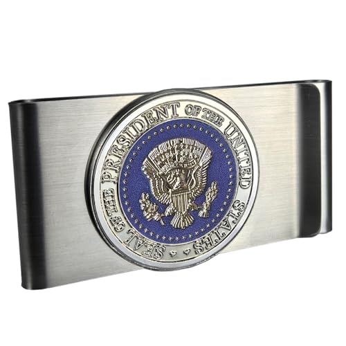 Double layered Metal Money Clip, Men's Slim Money Clip,wallet clip Credit Business Card Holder Pocket,Silver Cash Clip2