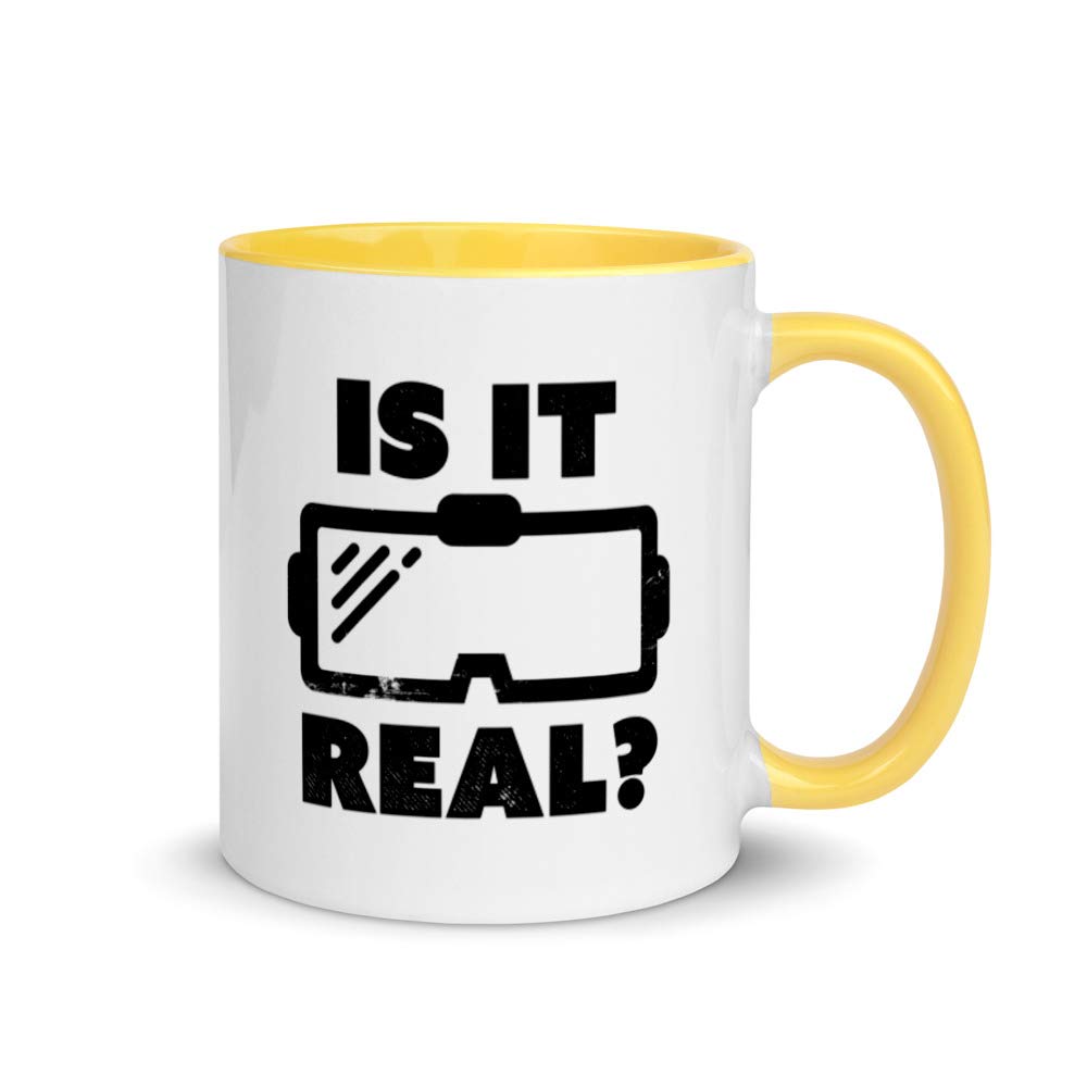 Virtual Reality VR Gamer Gift Is it real Mug with Color Inside-picture-11