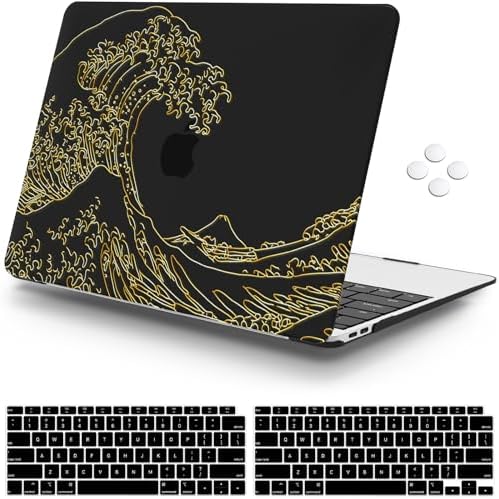 LCMOCICO Compatibile con MacBook Air 13 2021 2020 2019 2018 Custodia M1 A2337 A2179 A1932 Retina Display Touch ID, custodia rigida in plastica trasparente per Mac Air 13 M1 2021, cavallo unico