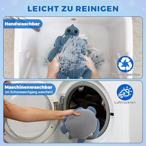 Whirlpool Schaum Absorber, 2 Stück Ölabsorbierender Schwamm Abschäumbälle, Schildkröte Hot Tub Scum Absorber, Wiederverwendbar Schwimmender Filter Spa Poolreiniger, Pool Whirlpool Reinigungszubehör