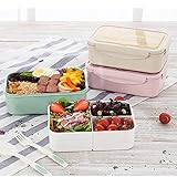 BIBURY Lunch Box, Leakproof Bento Box for Kids Adults, Food Container with 3 Compartments and Cutlery Set, BPA Free, Microwave and Dishwasher Safe Meal Prep Containers - Green - Image 7