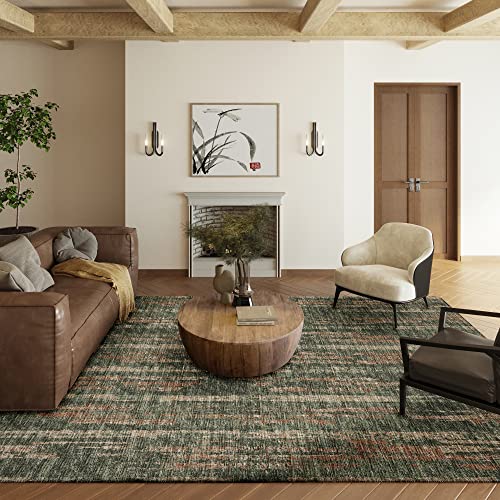 Addison Rylee Ary36 Green Transitional Abstract 8' X 10' Area Rug #TOP1
