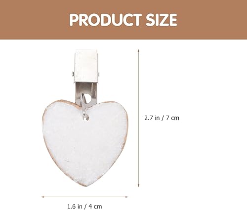 Miniatura 6 de Cabilock 4 piezas de clip de peso para mantel de corazón para mesas al aire libre, pesas de mantel con forma de corazón de piedra, clips de acero