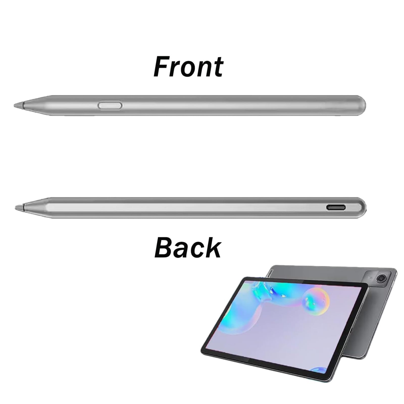 MultiDevice - Bolígrafo capacitivo compatible con Tab Pen AP500U Tab M11, escritura precisa, creación de arte, punta suave, accesorios para tablet