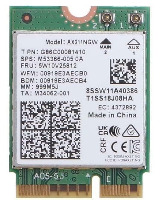 WiFi 6E Adapter for Intel AX211 | Tri-Band, Up to 2.4 Gbps | CNVio2 M.2 | Bluetooth 5.3 Support | Requires Intel 11th Gen and Above CPUs, Windows 10/11, Linux | AX211NGW by HighZer0 Electronics - Image 4