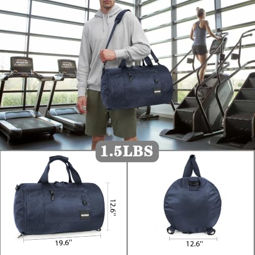 Wildroad Gym Bags for Men & Expandable Canvas Duffle Bag - 50l Travel Kit by Wildroad - Used condition - Image 6