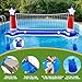 Pool Games Set, Volleyball Net & Basketball Hoop & Ring Toss, 3-in-1 Large Inflatable Water Sport Game Toys for Multi-Player Adults Kids American Flag Swimming Beach Toy for Party Summer
